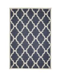 Trellis Gel Flatweave Rug Navy - Homemaker - Size: 120X160 - thumbnail 2