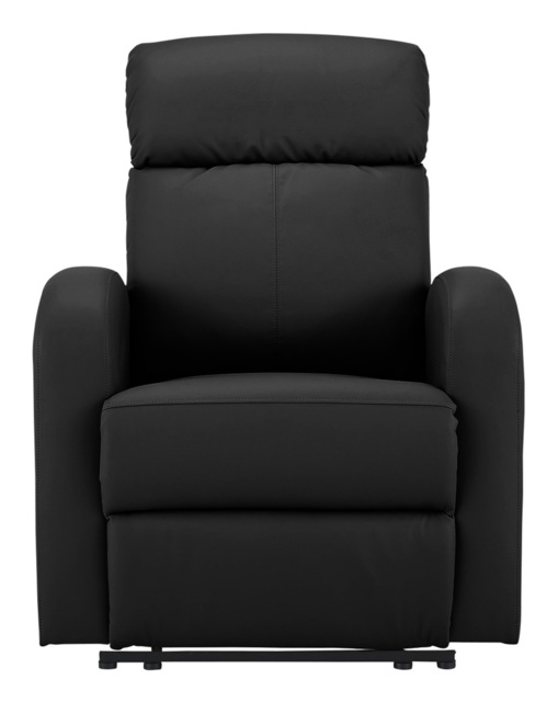 Ramsey Faux Leather Recliner Chair Black - JD Williams - image 1