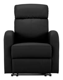 Ramsey Faux Leather Recliner Chair Black - JD Williams - thumbnail 1