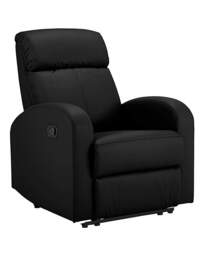 Ramsey Faux Leather Recliner Chair Black - JD Williams - thumbnail 3