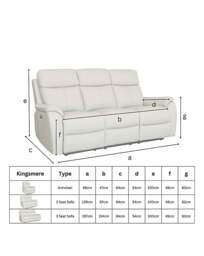 Aspire Kingsmere Power Recliner 3 Seater Black - Aspire - thumbnail 3
