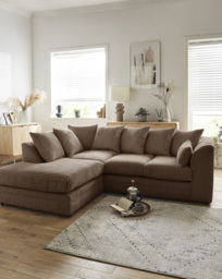 Ferguson Left Hand Chaise Sofa Coffee - thumbnail 1