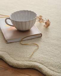 Scalloped Elsie Hand-Tufted Woollen Rug Cream - Origins - Size: 200X290 - thumbnail 5