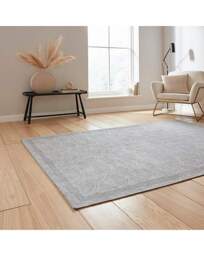 Catherine Lansfield Peacock Washable Rug Silver - Catherine Lansfield - Size: 122X170 - thumbnail 3