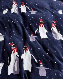 Penguin Fleece Duvet Set Midnight - At Home Collection - Size: SINGLE - thumbnail 3