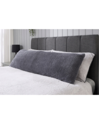 Waffle Fleece Bolster Cushion Charcoal - Huggleland - Size: EACH