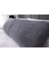 Waffle Fleece Bolster Cushion Charcoal - Huggleland - Size: EACH - thumbnail 5