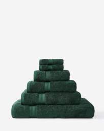 Egyptian Cotton 600GSM Towel - Green Forest Green - JD Williams - Size: Bath Towels - thumbnail 3