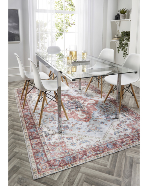 Marrakesh Washable Easy-Care Rug RED - Origins - Size: 160X230 - image 1