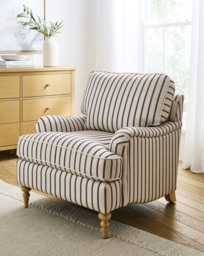 Wisteria Striped Armchair Claret - JD Williams
