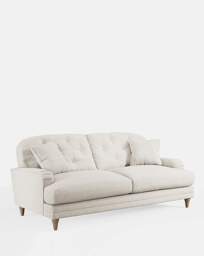 Florence Buttonback 3 Seater Sofa Ivory - JD Williams - thumbnail 4