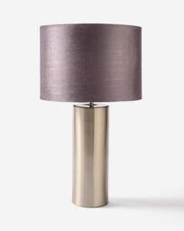 Sadie Silver and Grey Velvet Table Lamp Grey - JD Williams - thumbnail 3