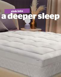 Silentnight Deep Sleep 10cm Topper White - Silentnight - Size: SML DBLE - thumbnail 4