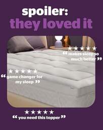Silentnight Deep Sleep 10cm Topper White - Silentnight - Size: SML DBLE - thumbnail 3