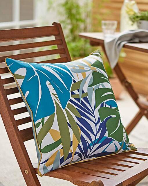 Ortiz Outdoor Cushion Green - JD Williams - image 1