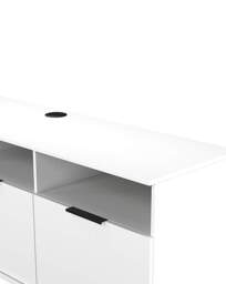 Hayden Left Hand Media Unit White - Welcome - thumbnail 5