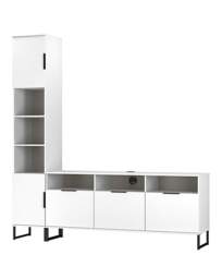 Hayden Left Hand Media Unit White - Welcome - thumbnail 2