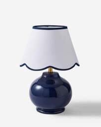 Julipa Hattie Scallop Table Lamp Navy - Julipa - thumbnail 3