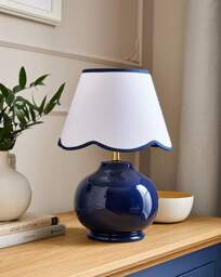 Julipa Hattie Scallop Table Lamp Navy - Julipa - thumbnail 2