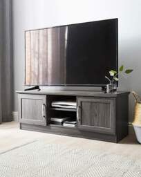 Kingston Wide TV Unit Grey/Oak Effect - JD Williams - thumbnail 2
