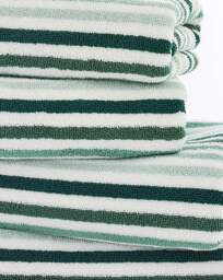 Deyongs Bliss Linear Cotton 550GSM Towel Green - Size: Hand Towel - thumbnail 3