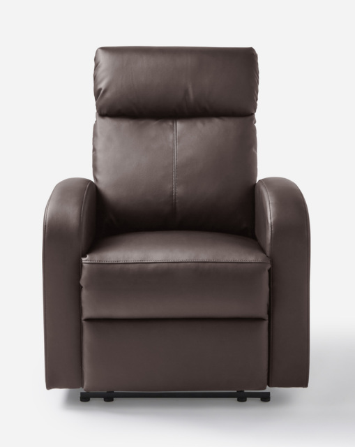 Ramsey Faux Leather Recliner Chair Brown - JD Williams - image 1
