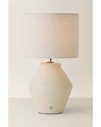 Finn Ceramic Rechargeable Lamp Cream - ValueLights - thumbnail 3