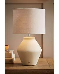 Finn Ceramic Rechargeable Lamp Cream - ValueLights - thumbnail 4