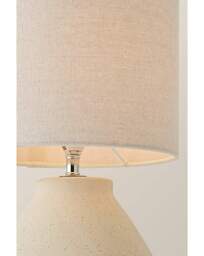 Finn Ceramic Rechargeable Lamp Cream - ValueLights - thumbnail 5