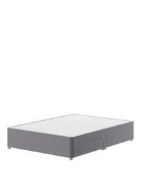 Silentnight Fabric 2 Drawer Divan Base Grey - Silentnight - Size: DOUBLE - thumbnail 5