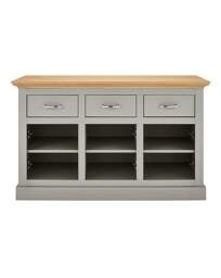 Julipa Ashford 3 Door 3 Drawer Sideboard Grey/Oak Effect - Julipa - thumbnail 3
