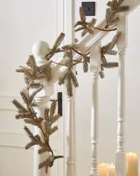 Champagne Glitter Fir Garland 1.6m Champagne - FESTIVE - thumbnail 1