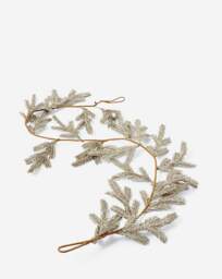 Champagne Glitter Fir Garland 1.6m Champagne - FESTIVE - thumbnail 2