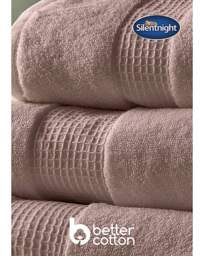 Silentnight Luxury Waffle Cotton Towel Pink - Silentnight - Size: 6 Piece Bale - thumbnail 3