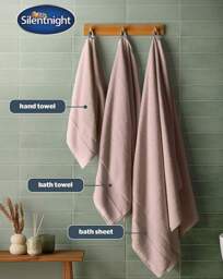Silentnight Luxury Waffle Cotton Towel Pink - Silentnight - Size: 6 Piece Bale - thumbnail 2