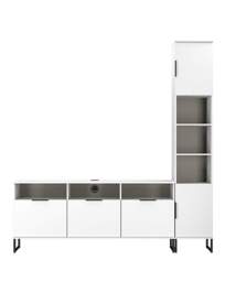 Hayden Right Hand Media Unit White - Welcome - thumbnail 3