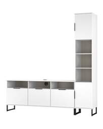 Hayden Right Hand Media Unit White - Welcome - thumbnail 5