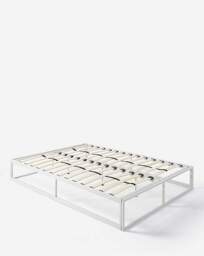 Manhattan Metal Platform Bed Frame White - JD Williams - Size: SML DBLE - thumbnail 2