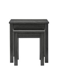 Kingston Nest of Tables Grey/Oak Effect - At Home Collection - thumbnail 3
