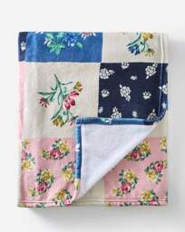 Julipa Patchwork Printed Fleece Throw Multi - JD Williams - Size: 130X150 - thumbnail 2