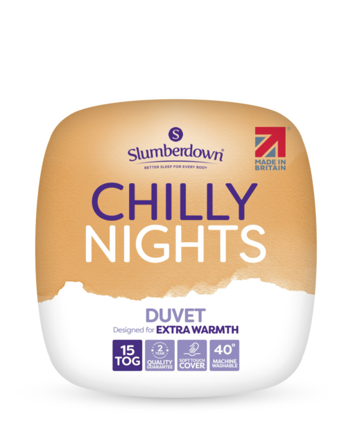 Slumberdown Chilly Nights 15 Tog Duvet White - Slumberdown - Size: SINGLE - image 1