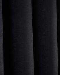 Strata Eyelet Curtains Black - Fusion - Size: 168 x 183cm - thumbnail 2