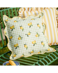 Fruits Lemons Outdoor Cushion Multi - furn. - Size: 45X45