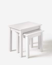 Bosworth Nest of Tables White - JD Williams - thumbnail 2