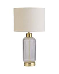 Ribbed Glass Table Lamp Clear - Searchlight - thumbnail 4