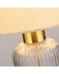 Ribbed Glass Table Lamp Clear - Searchlight - thumbnail 2