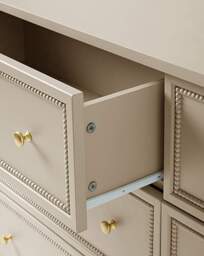 Darcy Bobbin Trim Large Chest of Drawers Natural - thumbnail 2