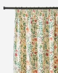 Sundour Amaryllis Tape Top Curtains Multi - Sundour - Size: 117 x 229cm - thumbnail 3
