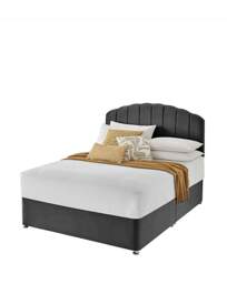 Silentnight Velvet Divan Base Only Charcoal - Silentnight - Size: KINGSIZE - thumbnail 3