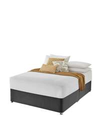 Silentnight Velvet Divan Base Only Charcoal - Silentnight - Size: KINGSIZE - thumbnail 5